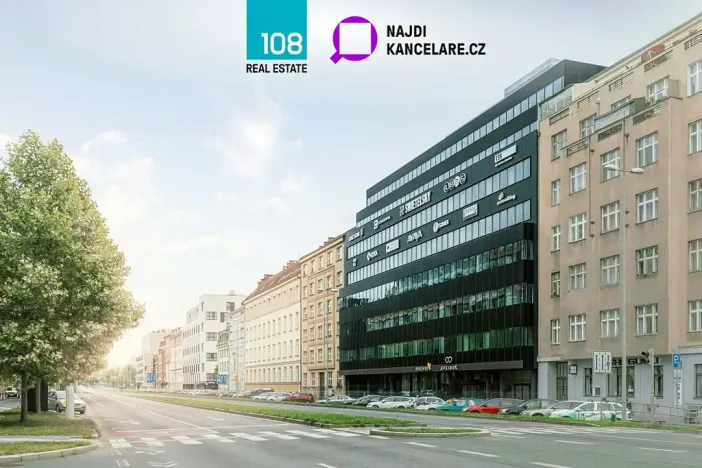 Pronájem kanceláře, Praha - Karlín, Sokolovská, 964 m2