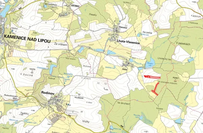 Prodej pole, Lhota-Vlasenice, 32952 m2