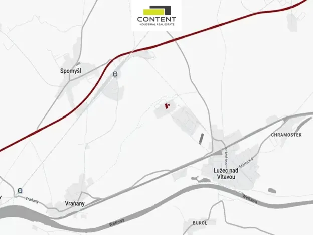 Pronájem výrobních prostor, Lužec nad Vltavou, 11000 m2