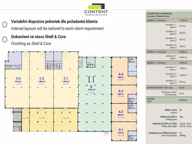 Pronájem výrobních prostor, Praha - Malešice, Tiskařská, 458 m2