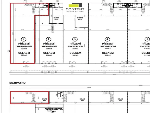 Pronájem obchodního prostoru, Dobřejovice, Jesenická, 395 m2