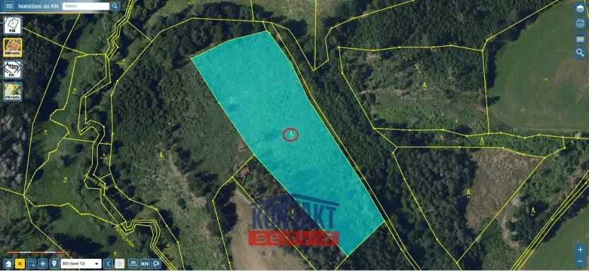 Prodej lesa, Okrouhlice - Vadín, 13839 m2