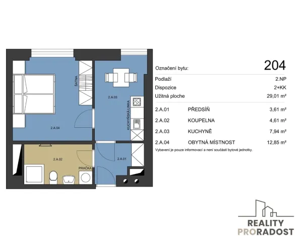 Prodej bytu 1+1, Brno, Bratislavská, 33 m2
