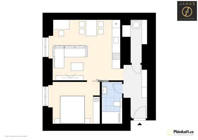 Pronájem bytu 2+kk, Praha - Nusle, Pod pramenem, 49 m2