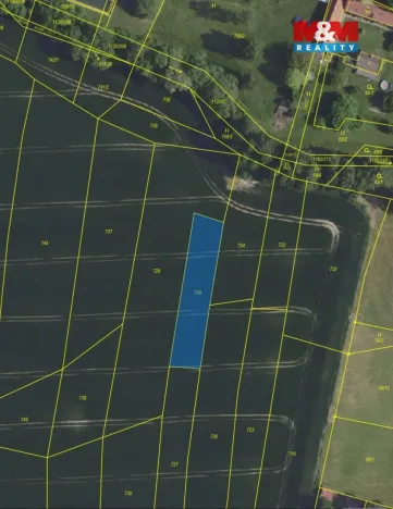 Prodej pole, Kunice, 2167 m2