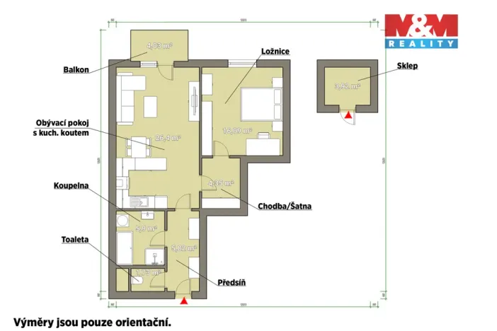 Pronájem bytu 2+kk, Stod, U Radbuzy, 66 m2