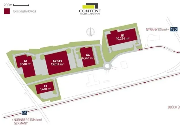 Pronájem výrobních prostor, Nýřany, U Mexika, 5442 m2