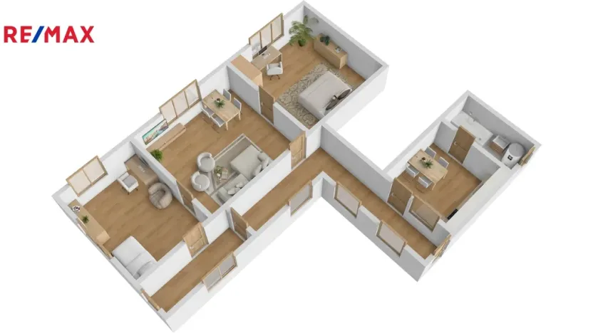 Pronájem bytu 3+1, Nová Paka, Masarykovo náměstí, 93 m2