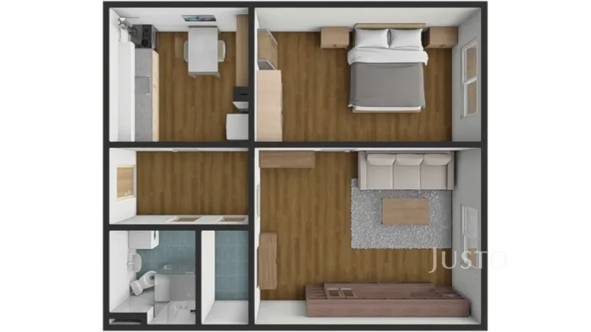 Pronájem bytu 2+1, Písek, Budějovická, 53 m2