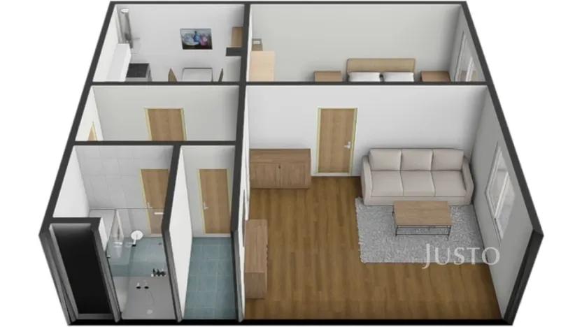 Pronájem bytu 2+1, Písek, Budějovická, 53 m2