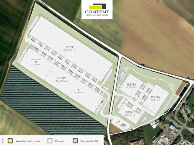 Pronájem výrobních prostor, Benátky nad Jizerou - Benátky nad Jizerou II, Průmyslová, 22455 m2