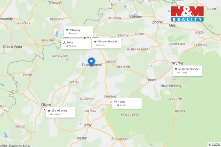 Pronájem bytu 3+1, Bezvěrov - Dolní Jamné, 70 m2