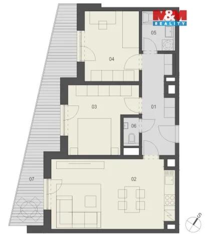 Prodej bytu 3+kk, Praha - Libeň, Novovysočanská, 64 m2