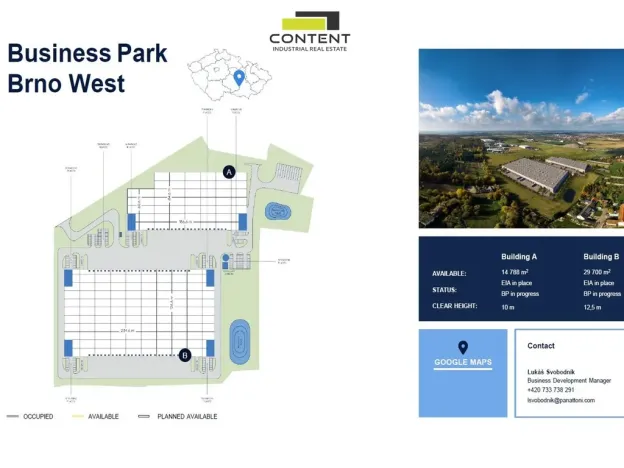 Pronájem skladu, Velká Bíteš - Košíkov, 14788 m2