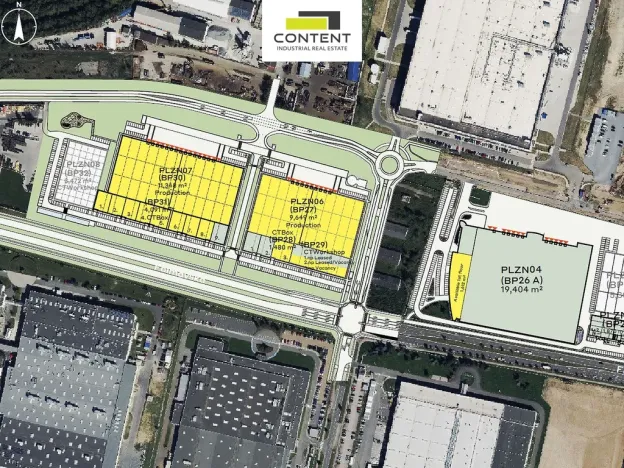 Pronájem skladu, Plzeň - Skvrňany, Ke Karlovu, 9606 m2