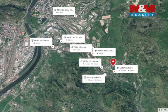 Prodej pozemku pro bydlení, Děčín - Děčín XXVII-Březiny, 1239 m2