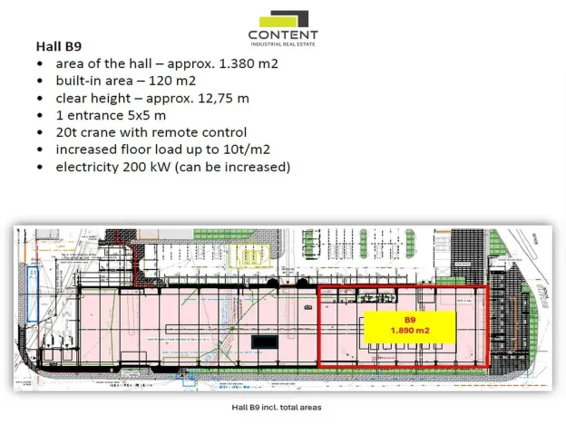 Pronájem skladu, Plzeň - Skvrňany, Na Pomezí, 1380 m2