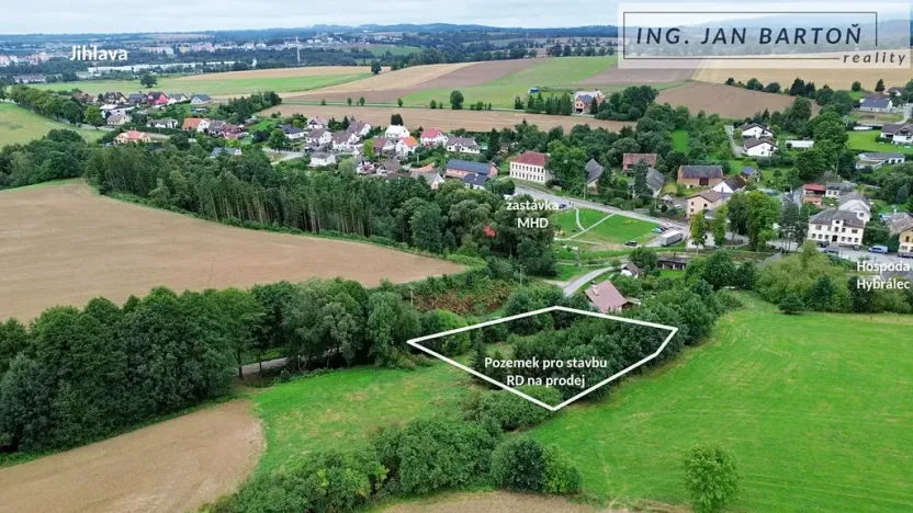 Prodej pozemku pro bydlení, Hybrálec, 2500 m2
