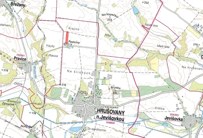 Prodej pole, Hrušovany nad Jevišovkou, 32051 m2