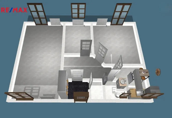 Pronájem kanceláře, Ostrava - Kunčice, Meziveská, 37 m2