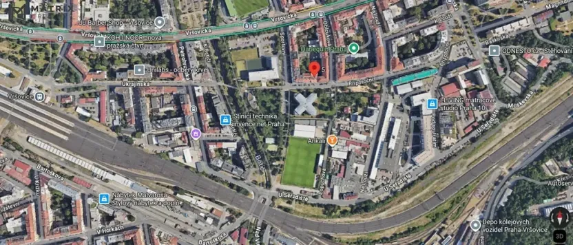 Pronájem bytu 2+kk, Praha - Vršovice, Přípotoční, 56 m2