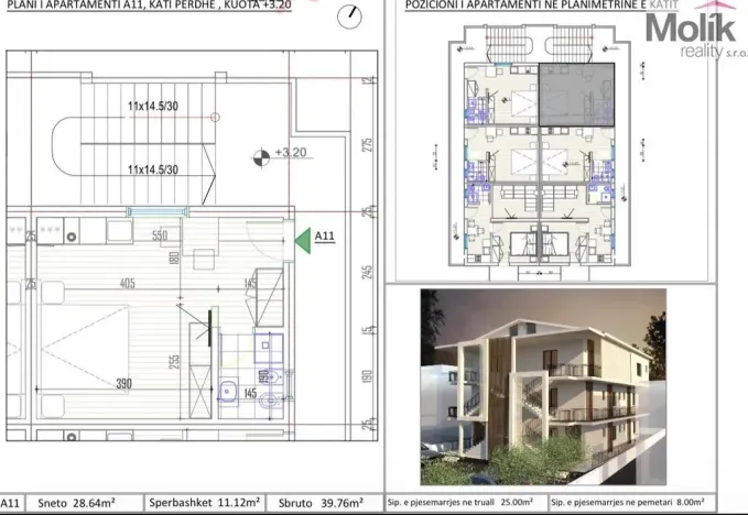 Prodej bytu 1+kk, Spille, 28 m2