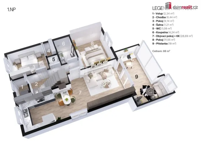 Prodej rodinného domu, Nučice, U háječku, 125 m2