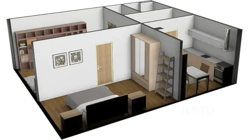 Pronájem bytu 2+1, Písek, Budějovická, 53 m2