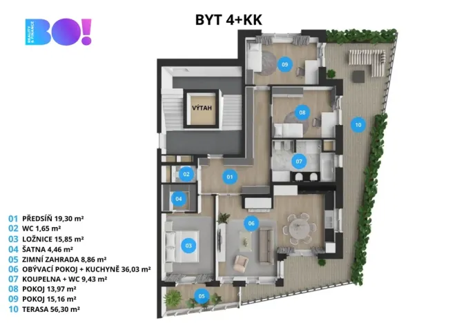 Pronájem kanceláře, Ostrava, F. X. Riepla, 181 m2