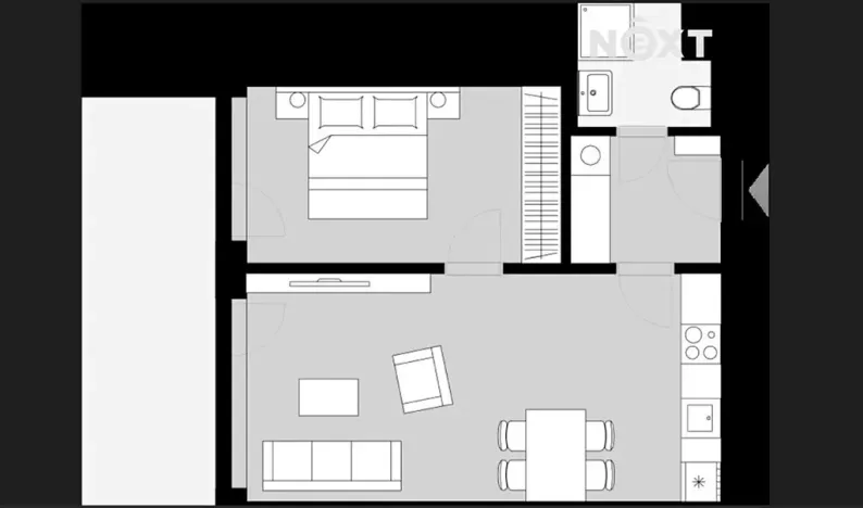 Pronájem bytu 2+kk, Kladno, Ke křížku, 49 m2