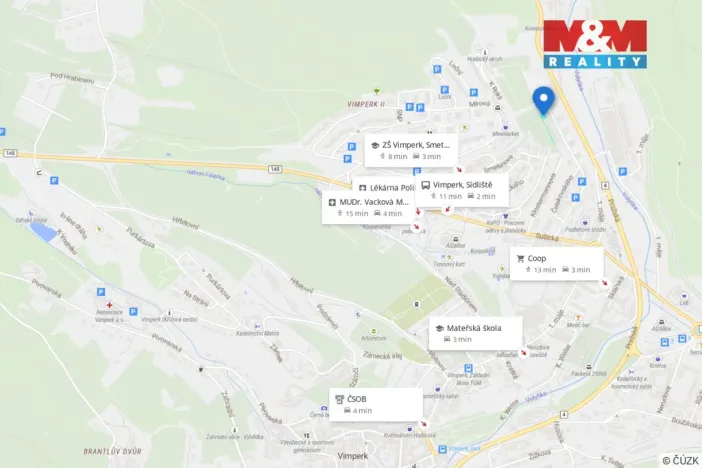 Prodej zahrady, Vimperk, 324 m2