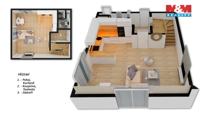 Prodej rodinného domu, Králův Dvůr - Počaply, 97 m2