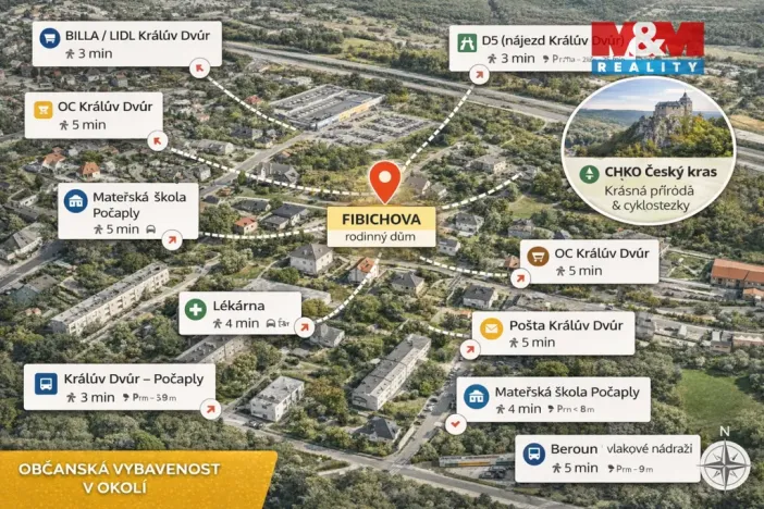 Prodej rodinného domu, Králův Dvůr - Počaply, 97 m2