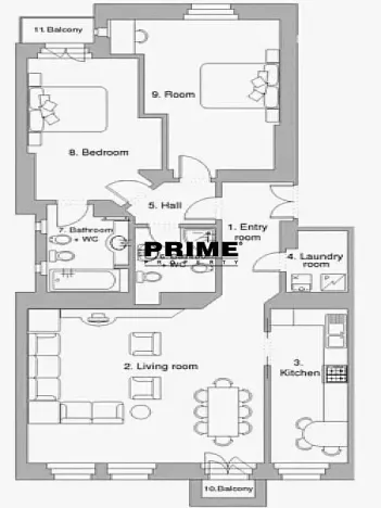 Pronájem bytu 3+1, Praha - Vinohrady, Polská, 105 m2