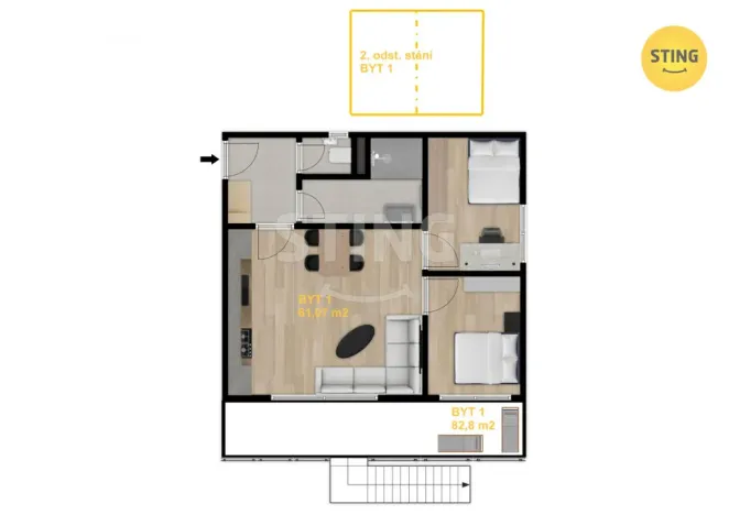 Prodej bytu 3+kk, Ostrava, Kasalického, 81 m2