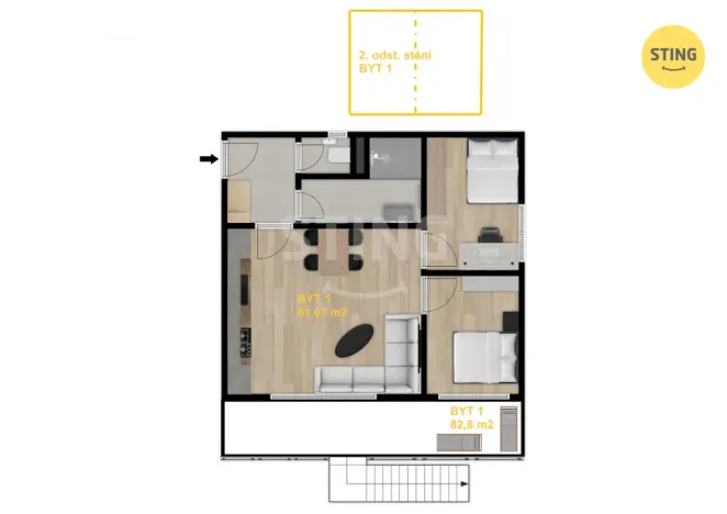 Prodej bytu 3+kk, Ostrava, Kasalického, 81 m2