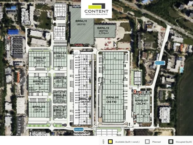 Pronájem výrobních prostor, Brno - Líšeň, Trnkova, 5000 m2