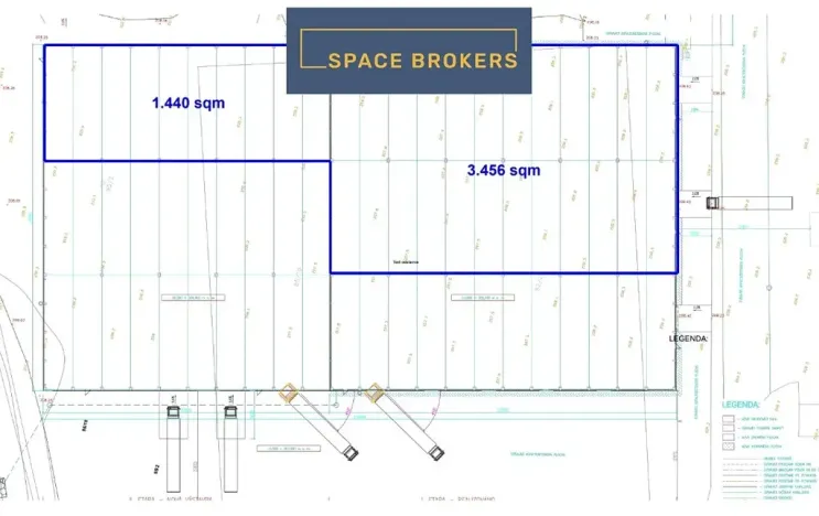 Pronájem skladu, Hostomice, 4896 m2