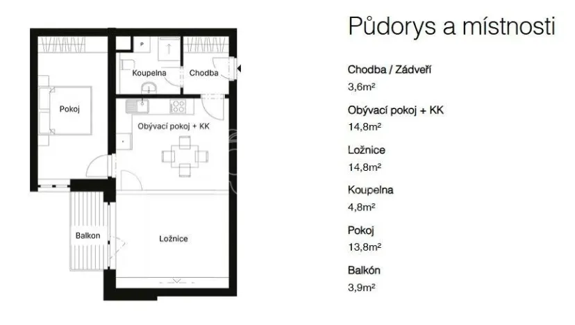 Pronájem bytu 3+kk, Plzeň - Jižní Předměstí, Na Jíkalce, 56 m2