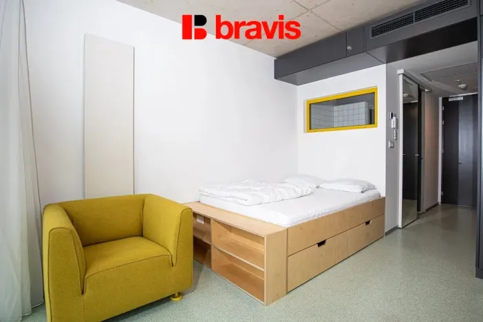 Pronájem bytu 1+kk, Brno - Trnitá, Dornych, 24 m2