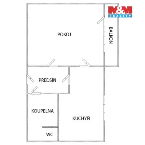 Pronájem bytu 1+1, Žamberk, Lukavská, 40 m2