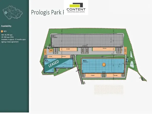 Pronájem skladu, Přehýšov, 13000 m2