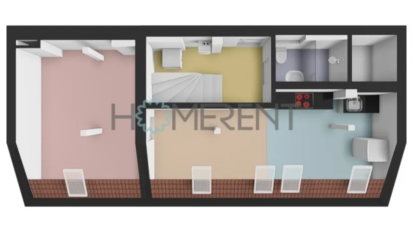 Pronájem bytu 3+kk, Praha - Nusle, Oldřichova, 75 m2