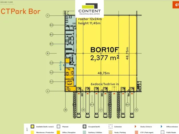 Pronájem skladu, Bor - Nová Hospoda, 2377 m2