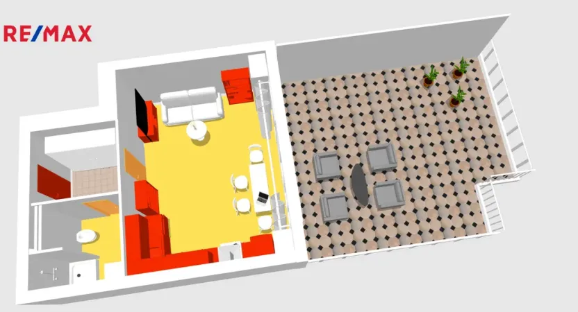 Pronájem bytu 1+kk, Praha - Ďáblice, Nad Akcízem, 34 m2