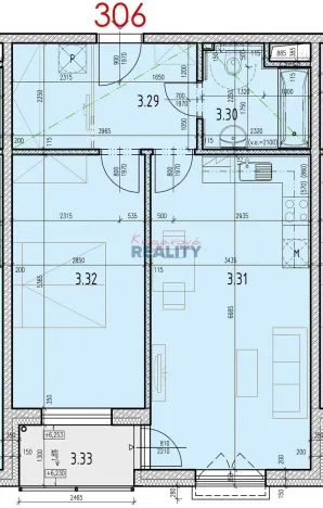 Pronájem bytu 2+kk, České Budějovice - České Budějovice 3, J. Š. Baara, 54 m2