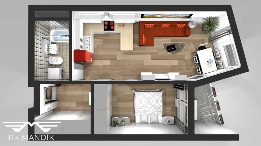 Pronájem bytu 2+kk, Praha - Prosek, Kytlická, 53 m2