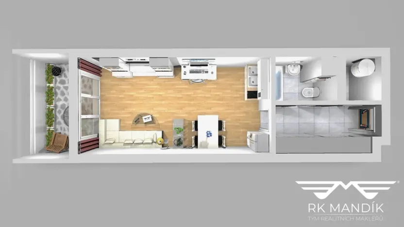 Pronájem bytu 1+kk, Chýně, Premonstrátů, 36 m2