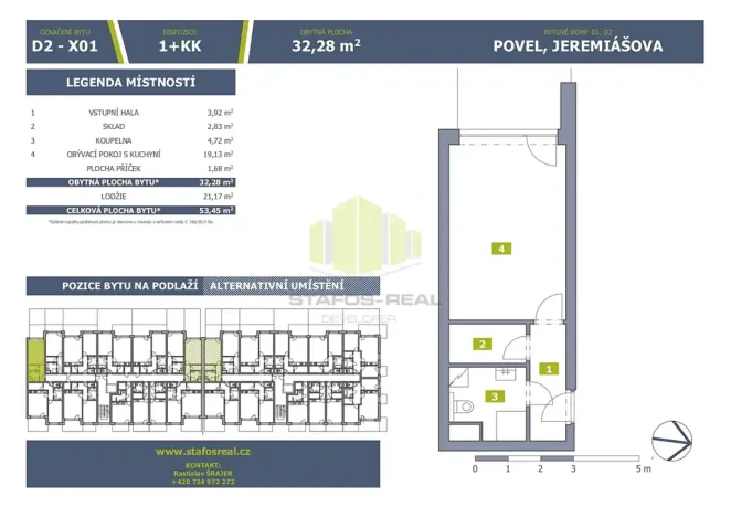 Prodej bytu 1+kk, Olomouc, Jeremiášova, 30 m2
