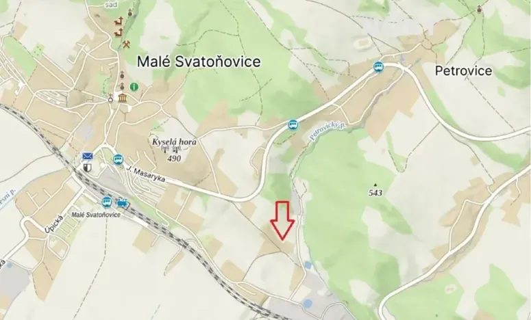 Prodej pozemku pro bydlení, Malé Svatoňovice, 2318 m2